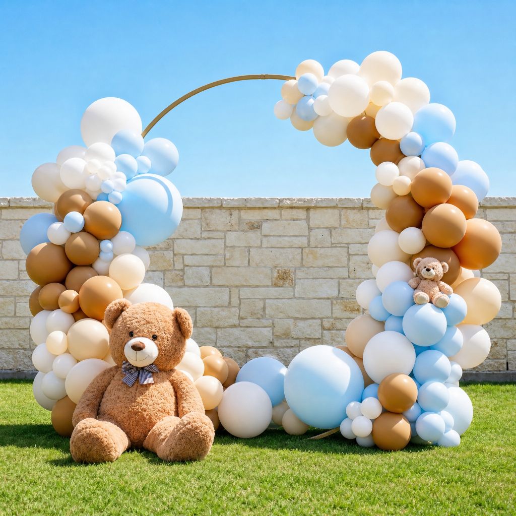 Teddy bear balloon arch
