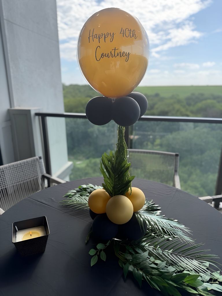 Happy 40th centerpiece