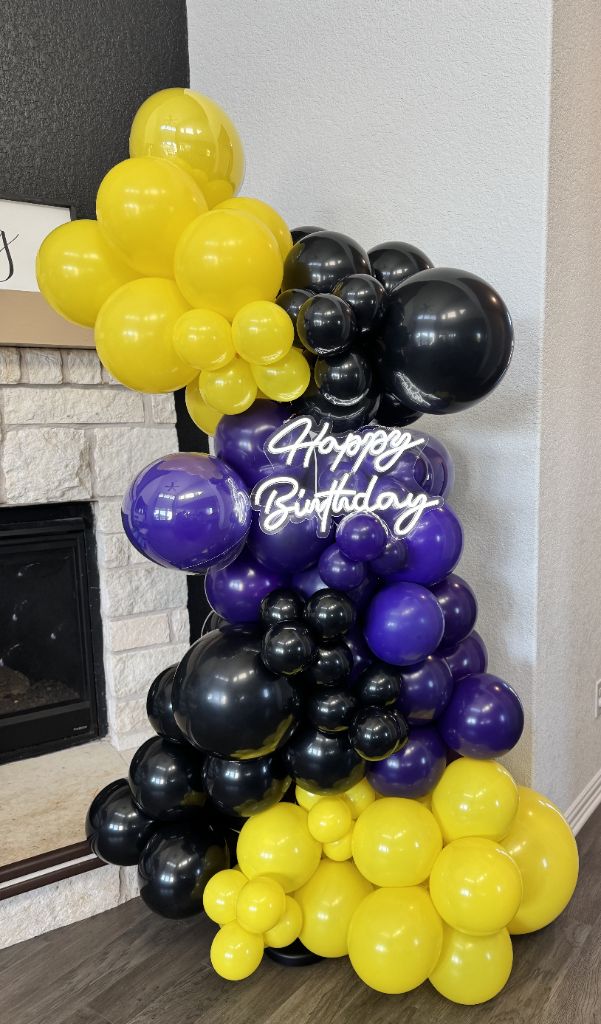 Purple yellow black column