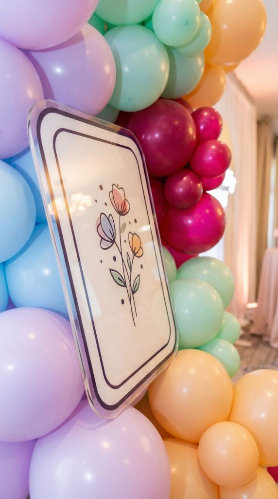 Phone frame balloon arch