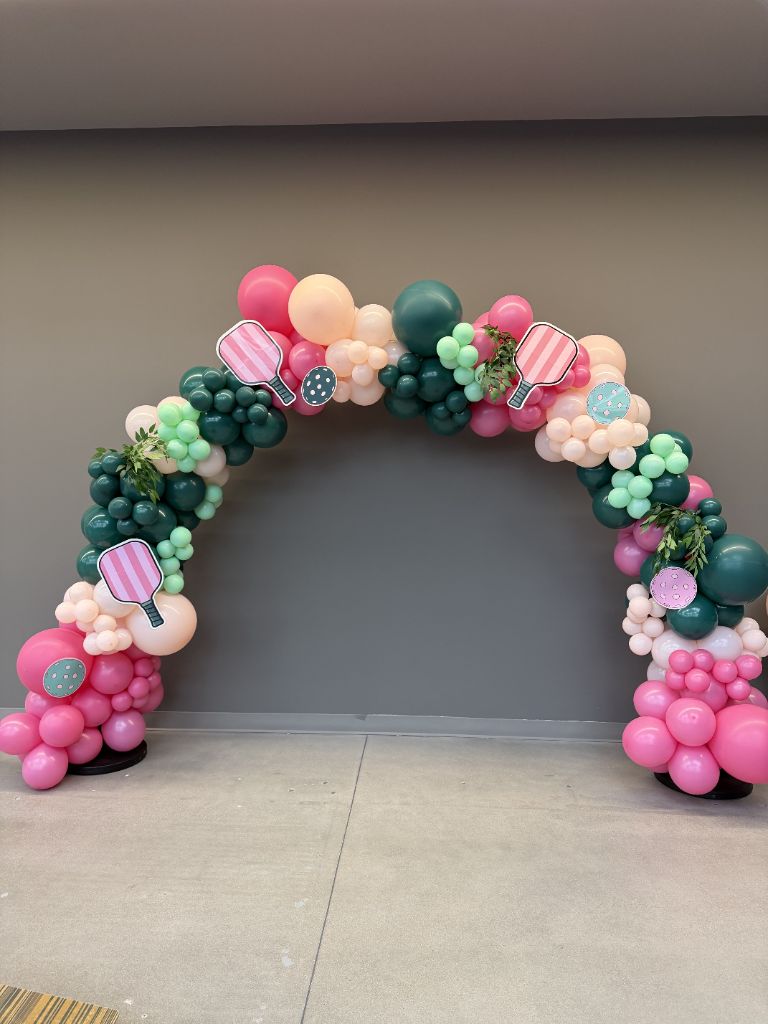 Pickleball paddle arch