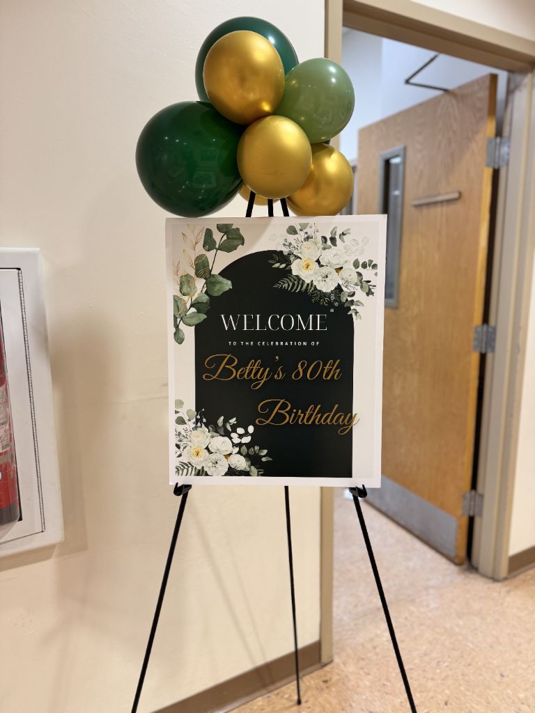 Betty's 80th birthday welcome