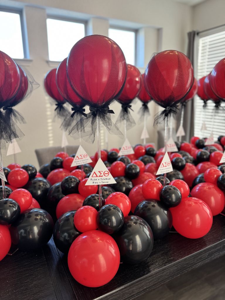 Delta Sigma Theta table centerpiece