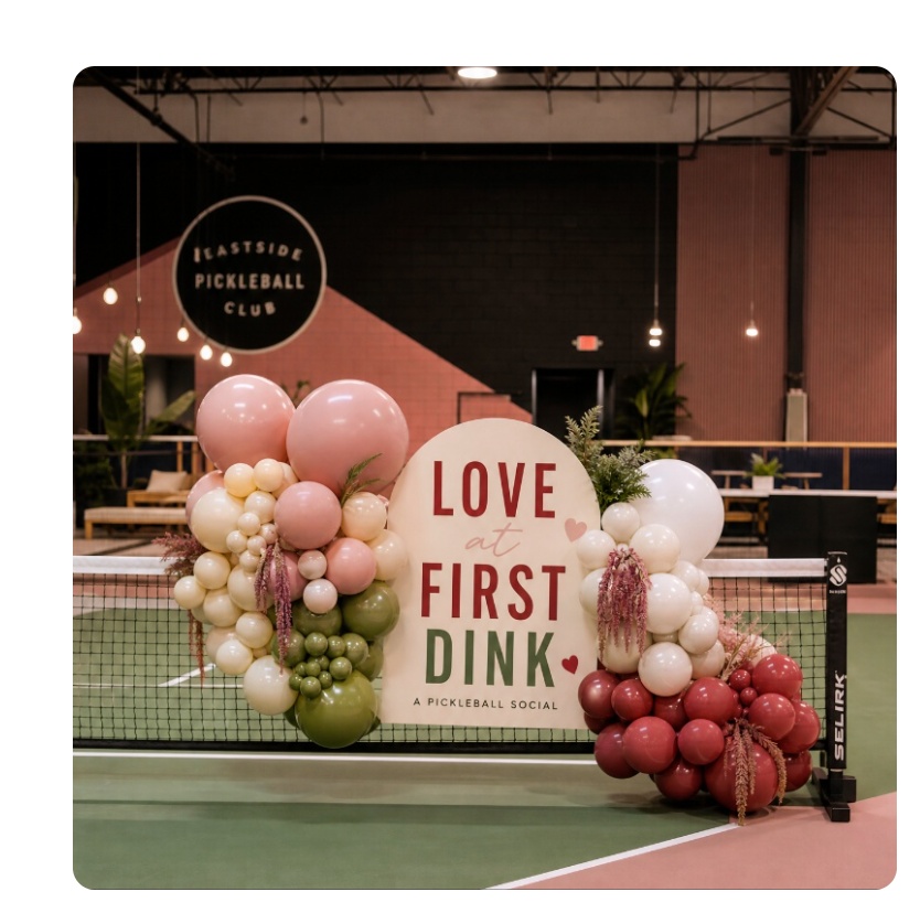 Love at First Dink pickleball event