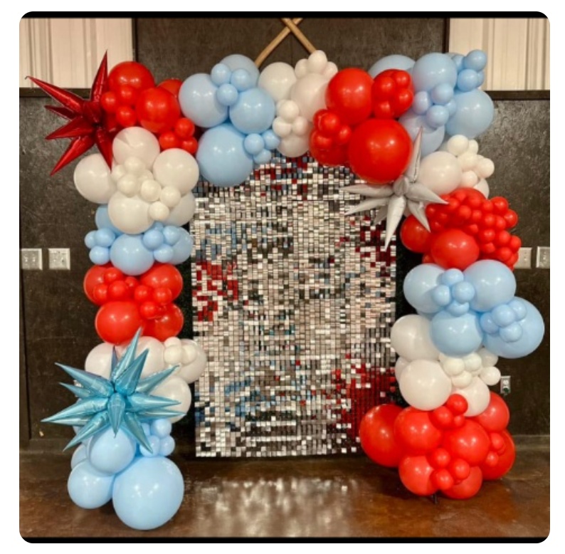 4th of July shimmer backdrop